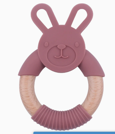 Anneau de dentition rouge foncé