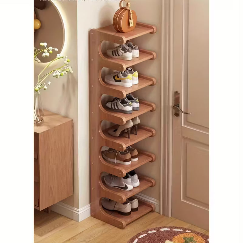 Structure métal noir et bois marron rustique