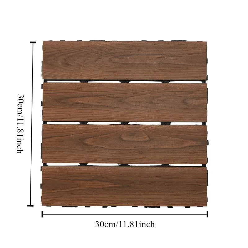 đż Caillebotis en Bois Massif â 30x30 cm | IdĂ©al pour Terrasse, Balcon & Jardin