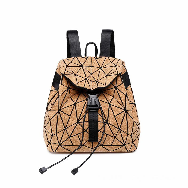 sac à dos design minimaliste en liège clair