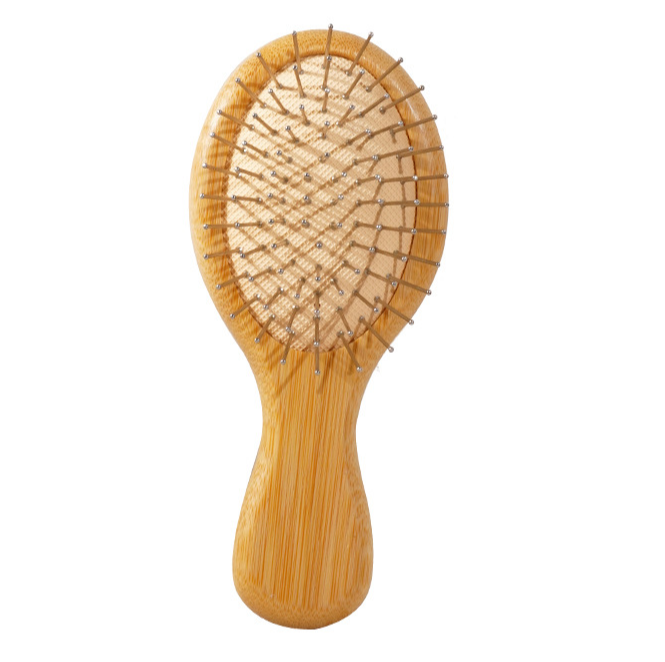 Mini Peigne en Bois à Coussin d’Air – Peigne de Massage Portable pour Filles