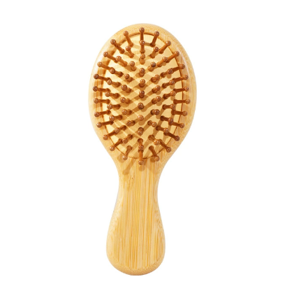 Mini Peigne en Bois à Coussin d’Air – Peigne de Massage Portable pour Filles