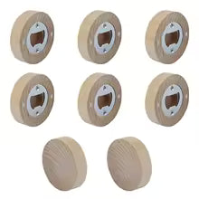 Aimant de réfrigérateur en bambou avec décapsuleur