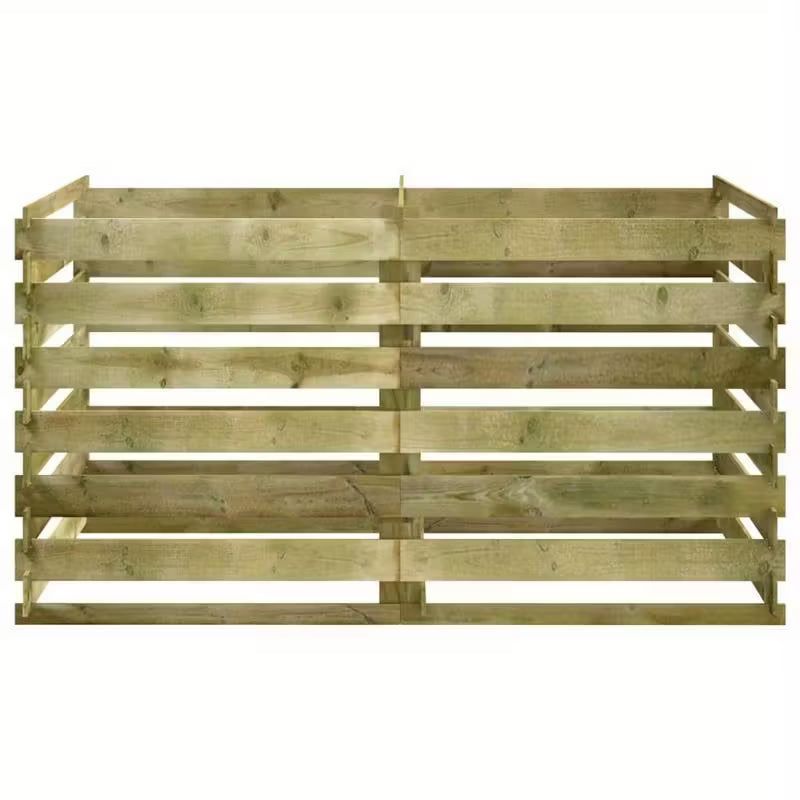 Bac à compost rustique en bois naturel résistant