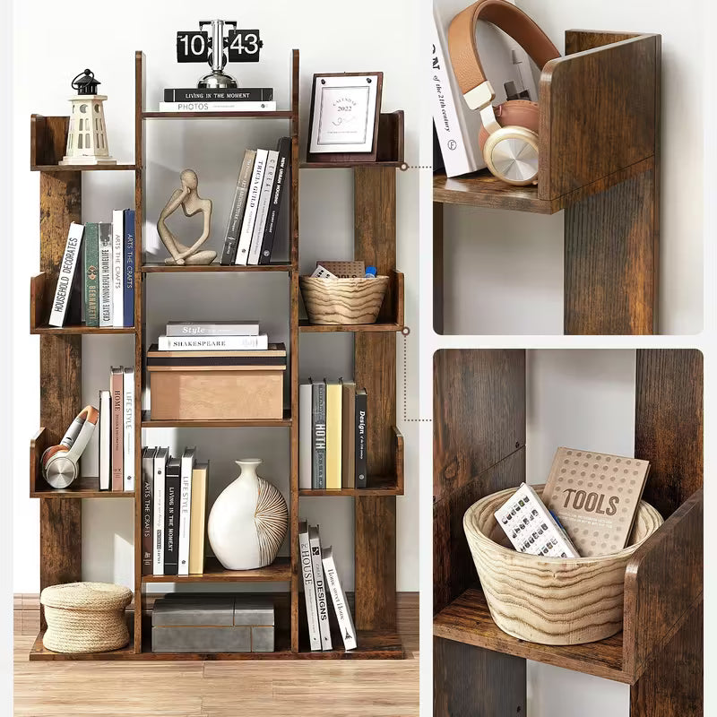 Bibliothèque VASAGLE en bois écologique