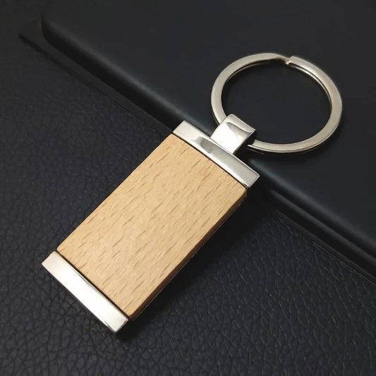 Blank wooden keychain pour gravure