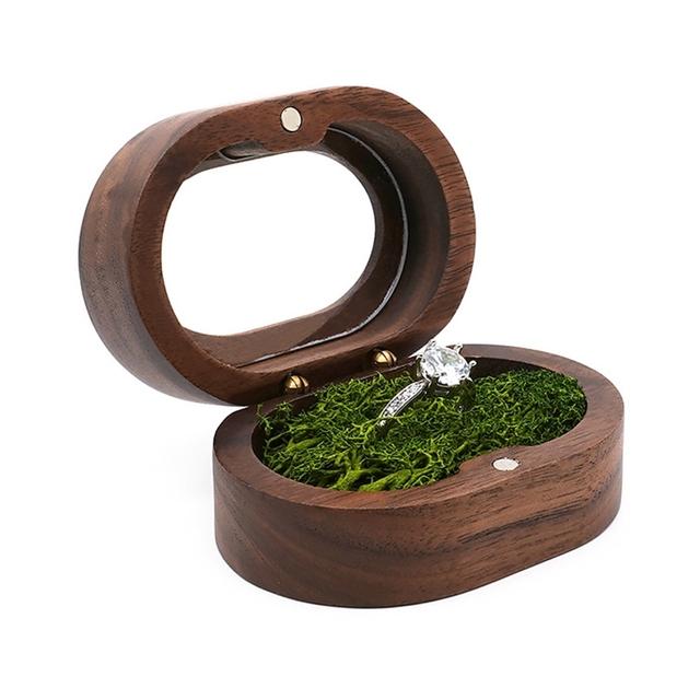 Boîte à bague en bois personnalisée Lawrence