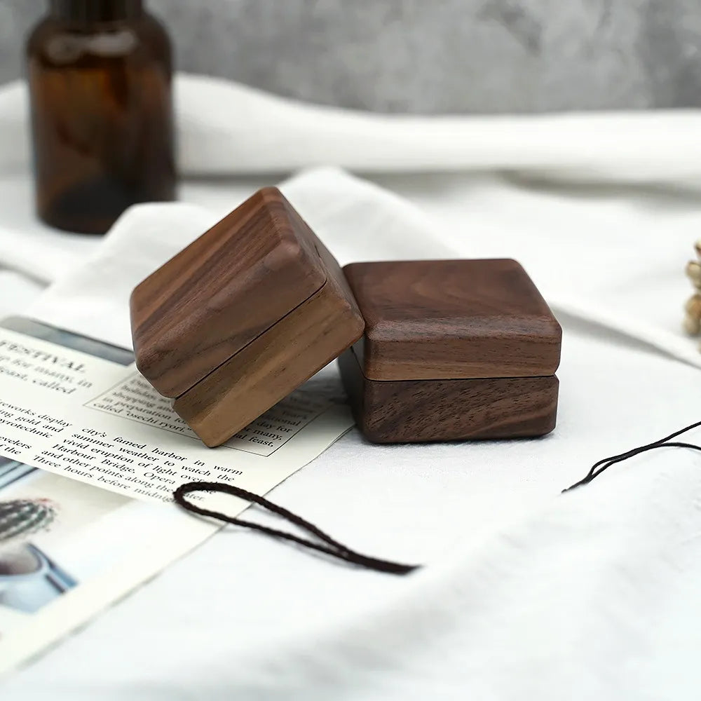 Boîte à bijoux personnalisée élégante pour mariage