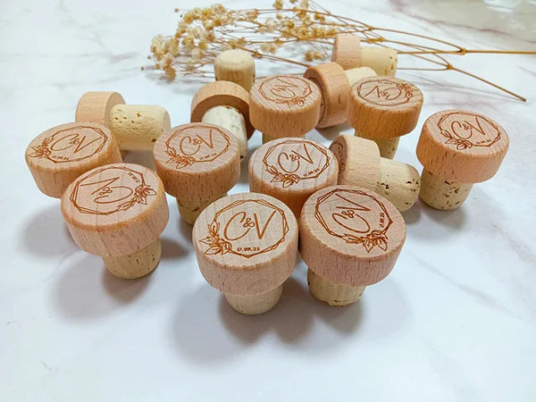 idée cadeau bouchons de vin personnalisés écologiques