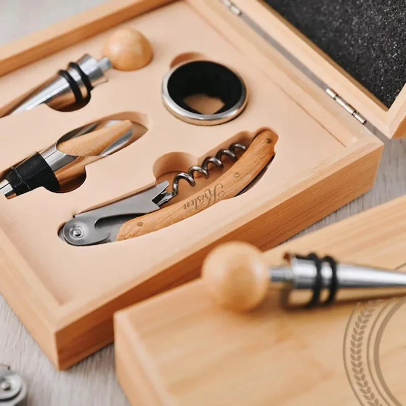 coffret dégustation de vin personnalisé gravé