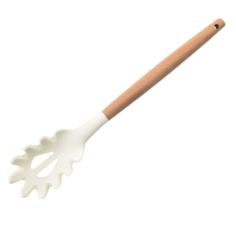 Cuillère silicone cuisine moderne en bois