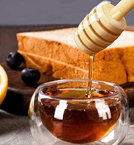 Cuillères à miel en bois naturel lot de 2