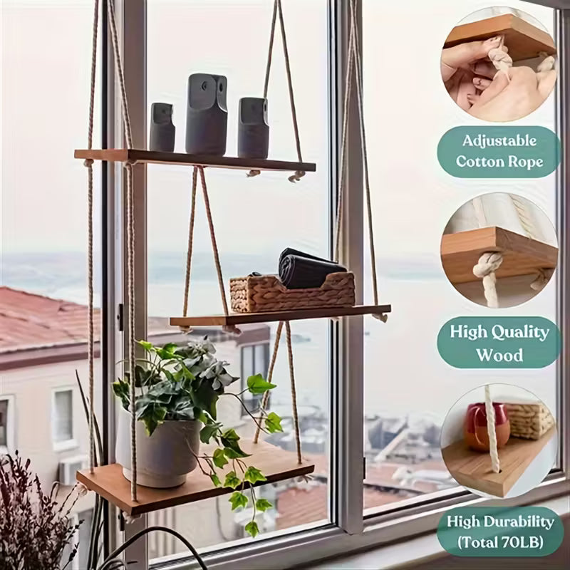 étagères flottantes 3 niveaux pour salon ou chambre