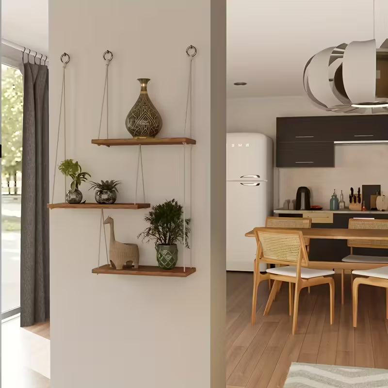 étagères flottantes rustiques sans outils