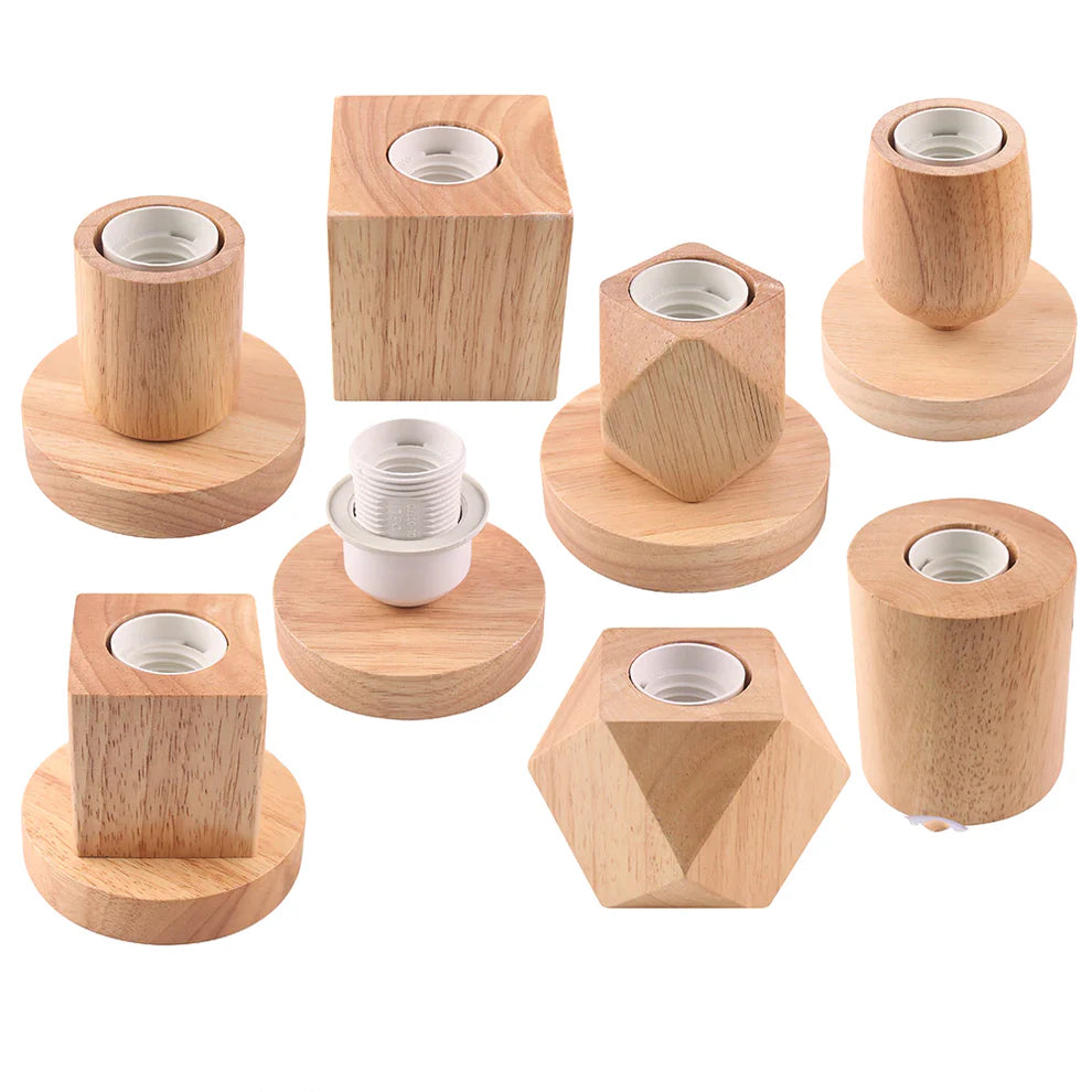 collection de lampes bois 7 modèles différents