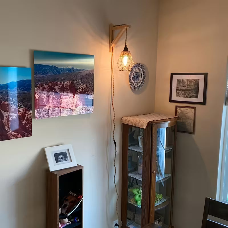 Lampe murale rustique de ferme