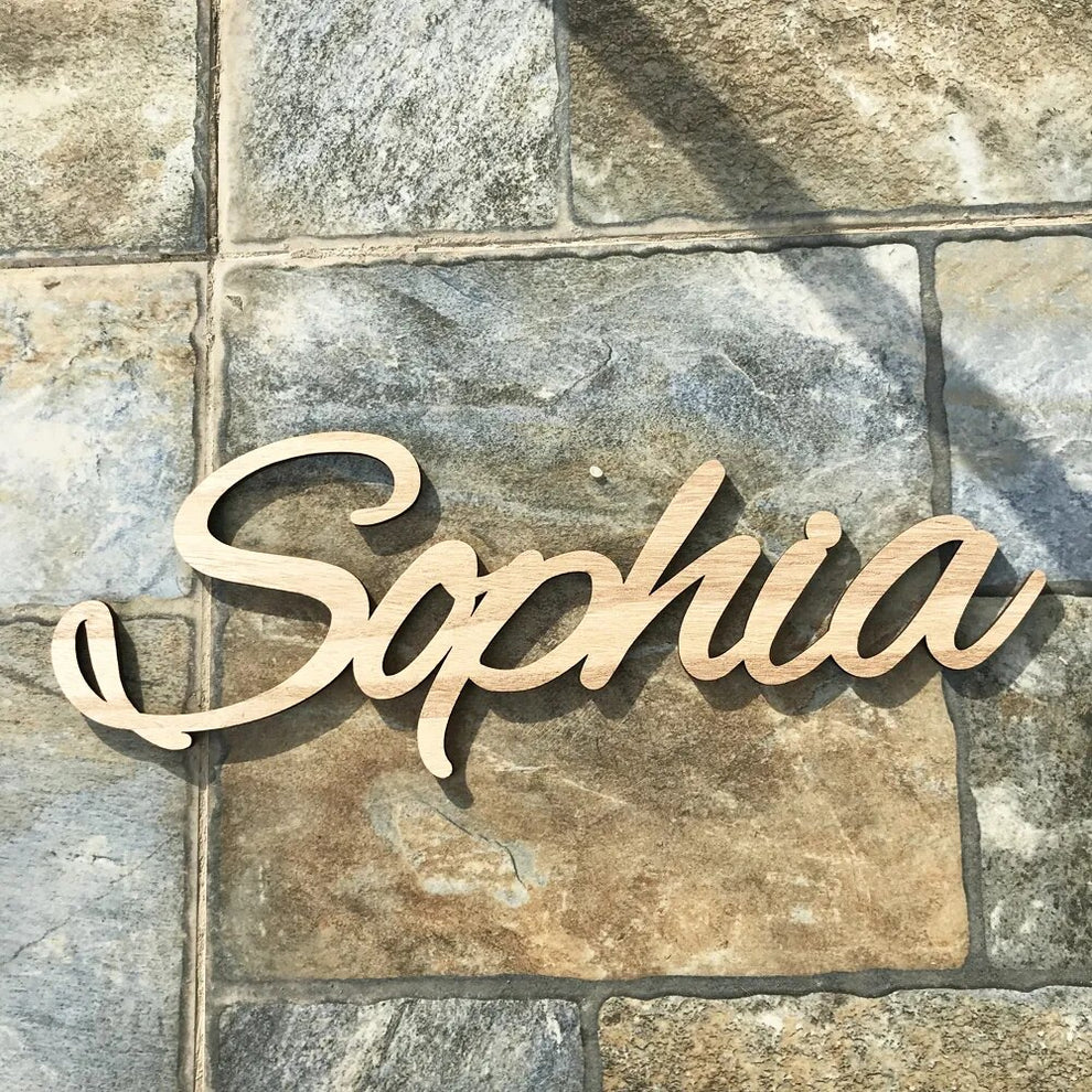 Logo en bois personnalisable