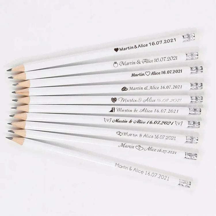 Lots de 20/50/100 crayons en bois personnalisables