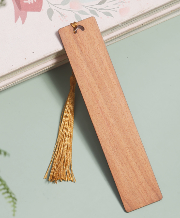 Marque-page en bois Peeking Man gravé