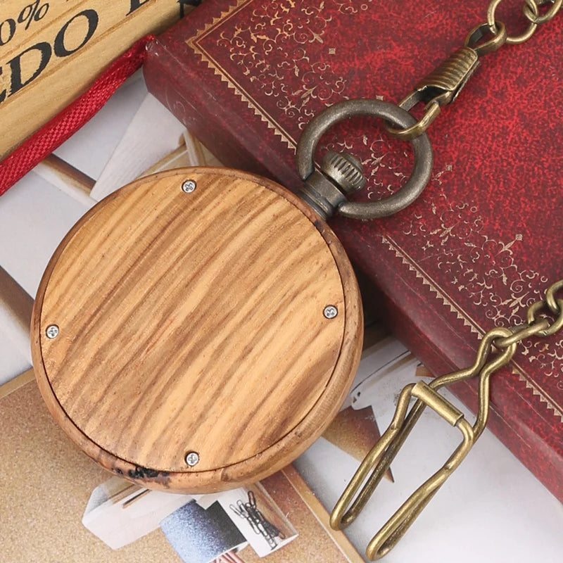 montre à gousset artisanale design naturel