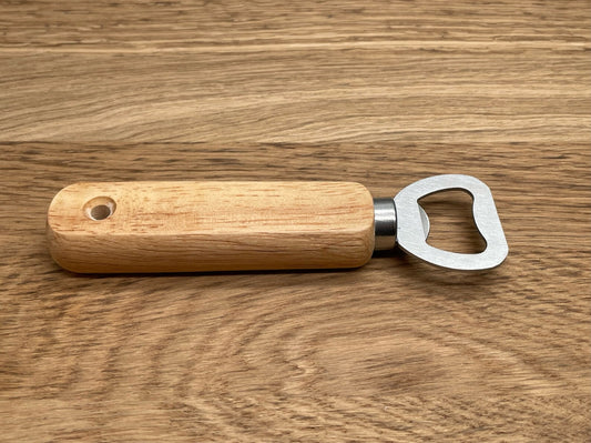Ouvre-bouteille en bois gravé cadeau fête des pères