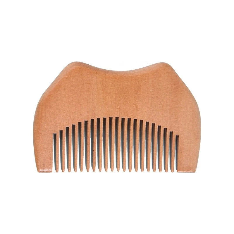Peigne bois portable pour barbe et cheveux