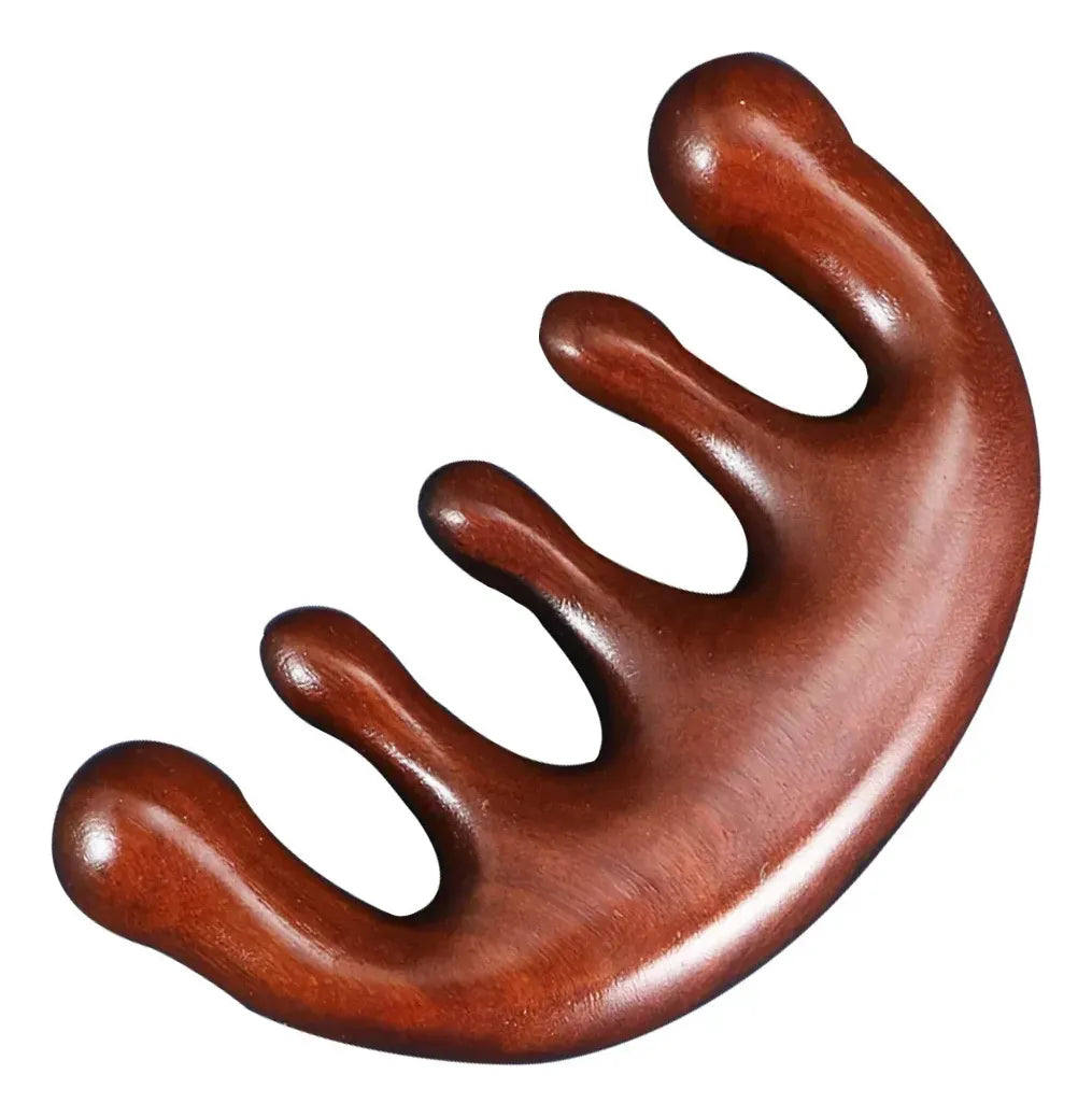 Peigne à cinq dents larges anti-statique pour démêlage doux