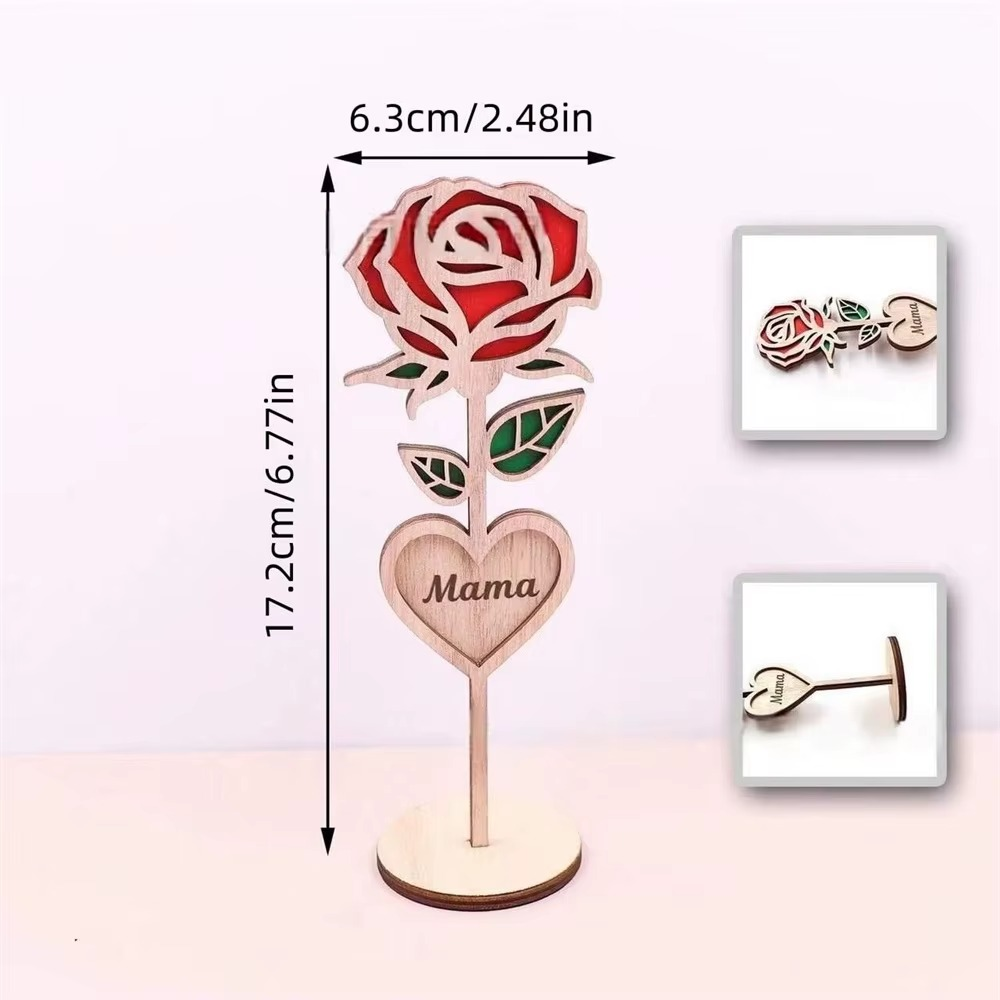 Plaque d’appréciation en bois pour maman"