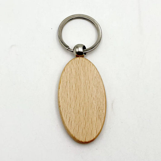 Porte-clés décoratif ovale pour sacs et clés