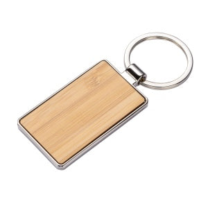 Porte-clés en bois brut pour gravure