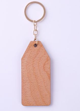 Porte-clés minimaliste en bois clair