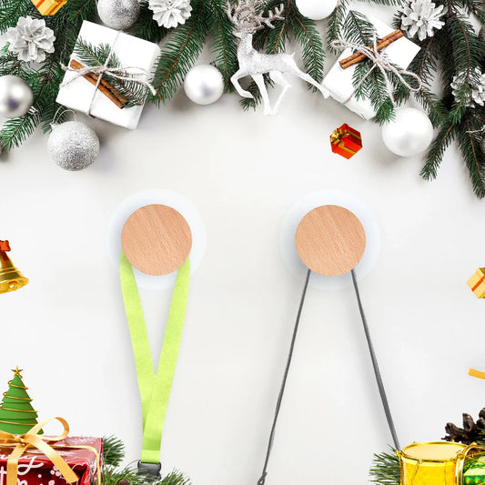 porte-manteaux mural sans perçage bois clair