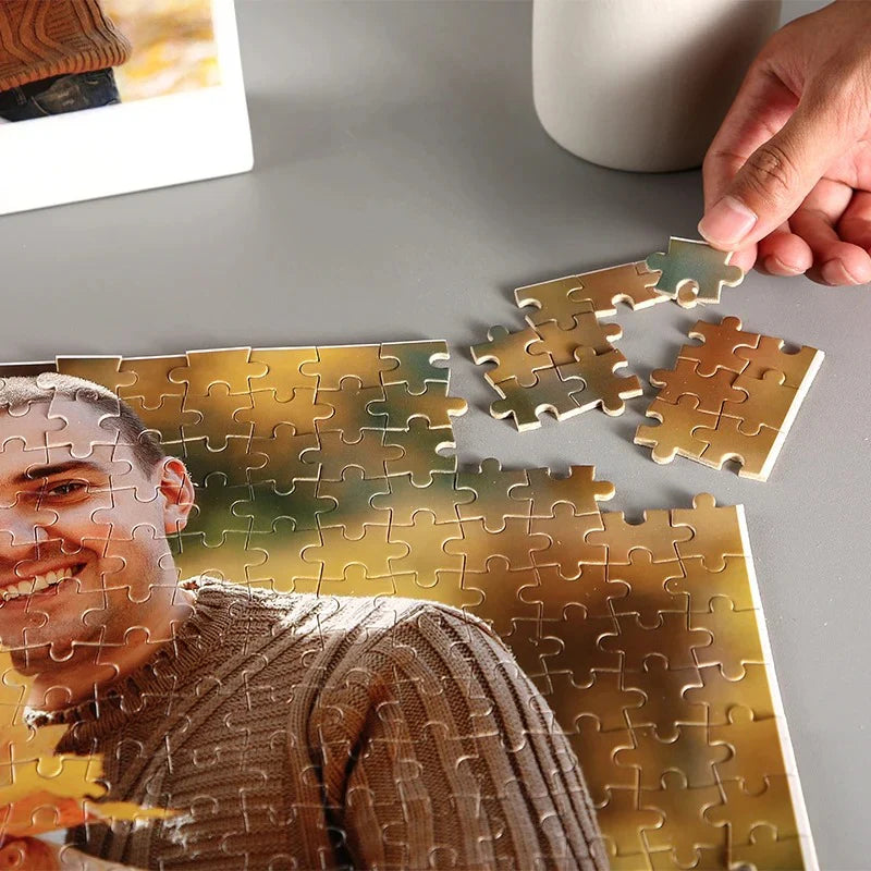 puzzle personnalisé avec boîte photo