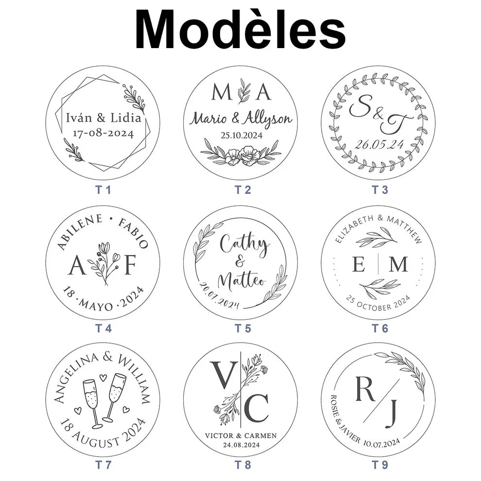 sous-verres mariage ou entreprise personnalisés