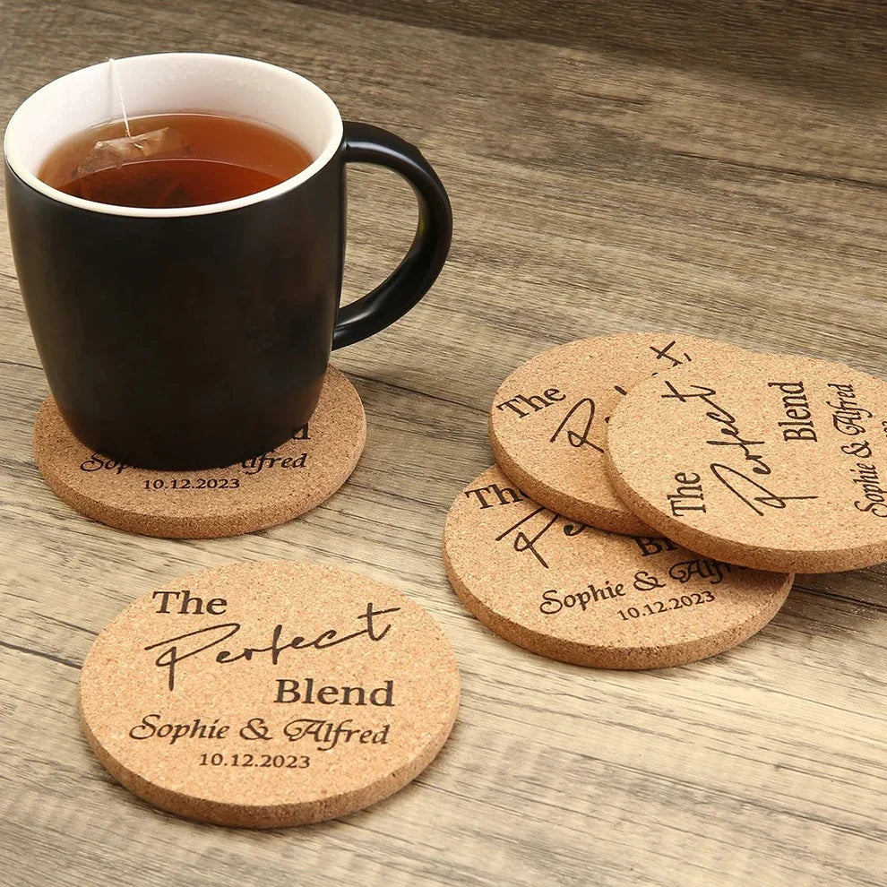 dessous de verre écologique gravé logo