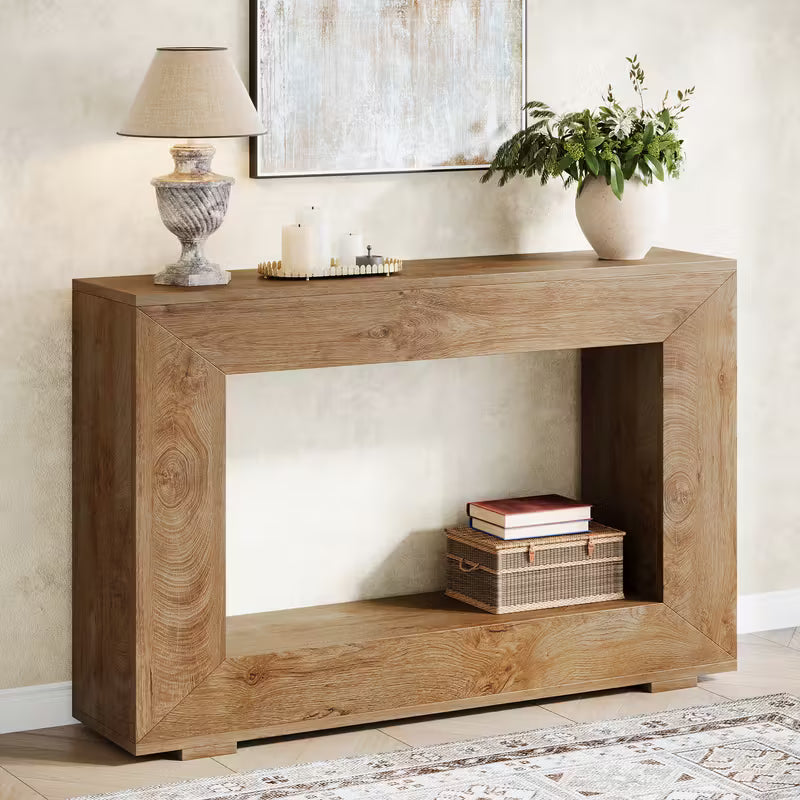 Table console en bois