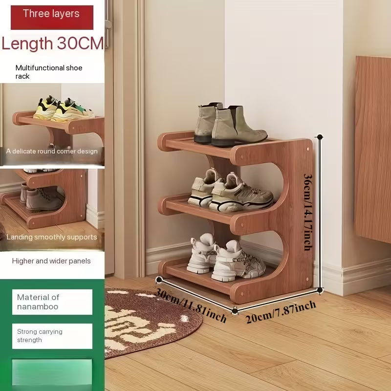 Table de salon marron rustique 3 couches