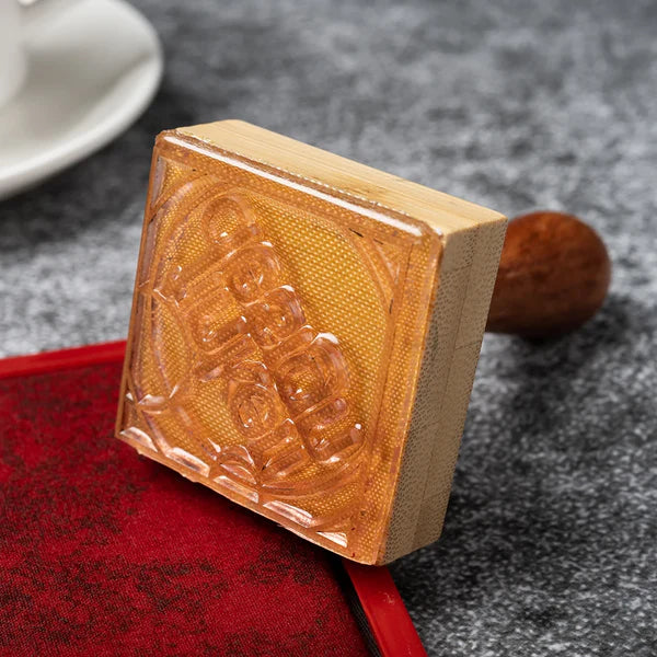 tampon encreur en bois personnalisable gravure laser