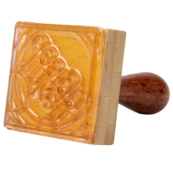 tampon encreur en bois personnalisable  