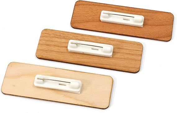 badge personnalisé bois écologique