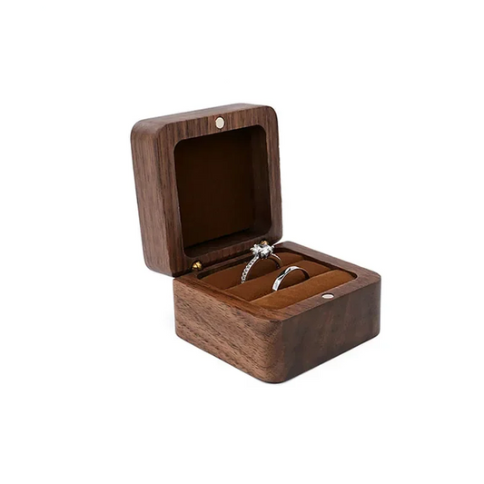 boîte bague rustique chic