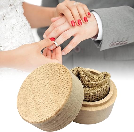 boîte à bagues mariage en bois