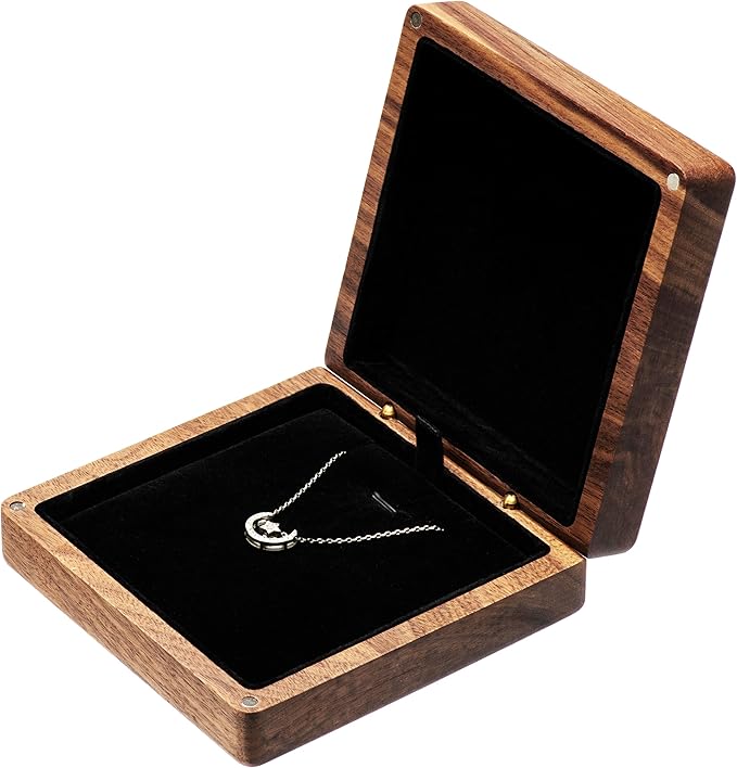 boîte à bijoux vintage rectangulaire en bois