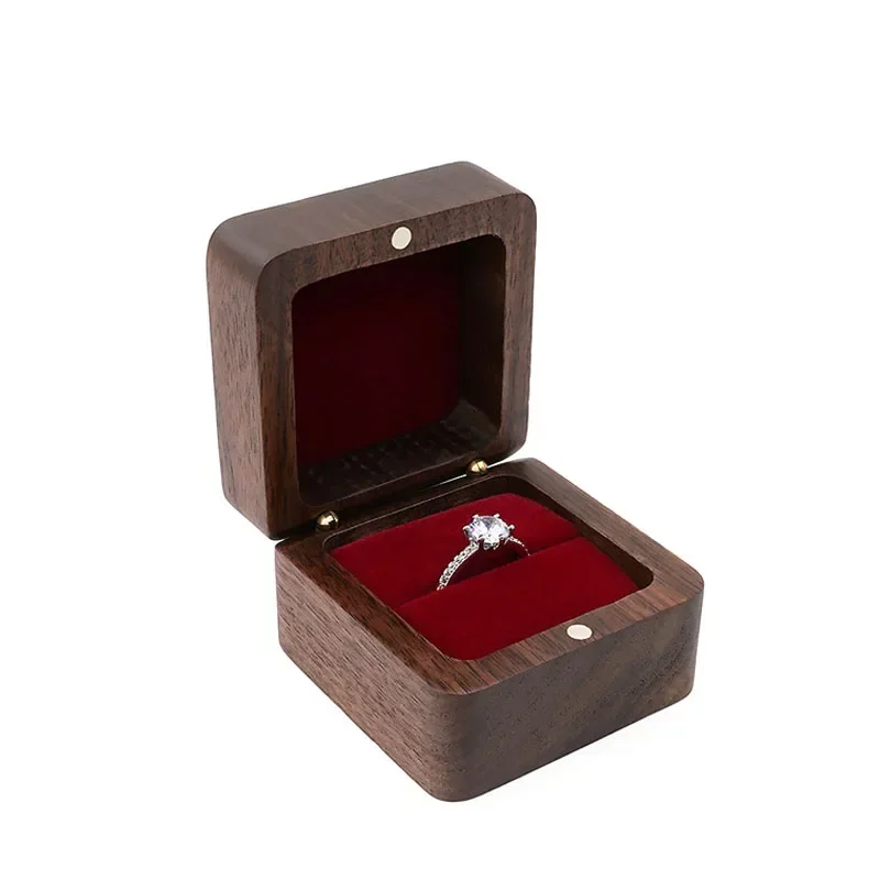 boîte mariage pour bague en velours