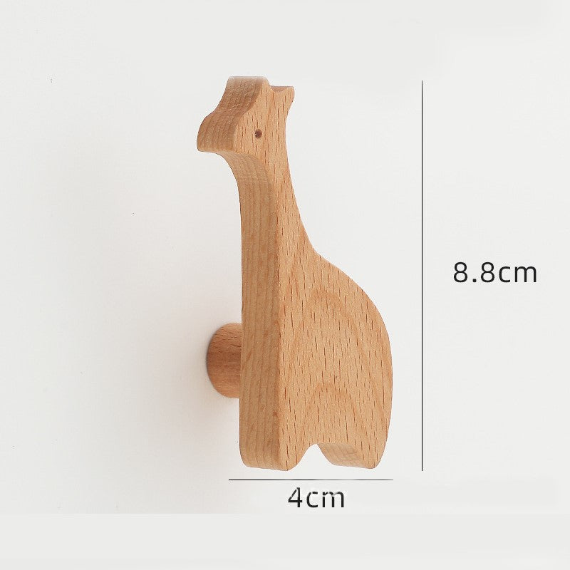 bouton armoire bois girafe ludique