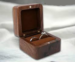 coffret bague compact bois naturel