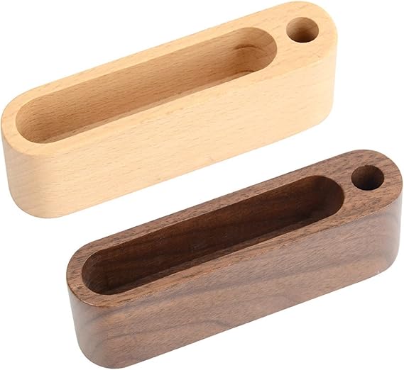 organiseur bureau bois avec emplacement stylo