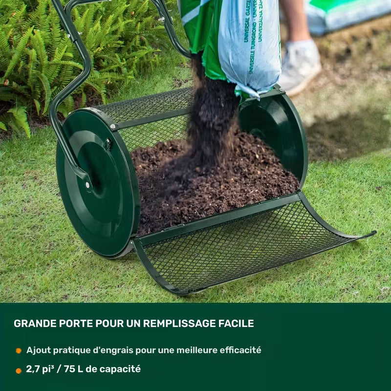 Épandeur de compost 68,58 cm en métal