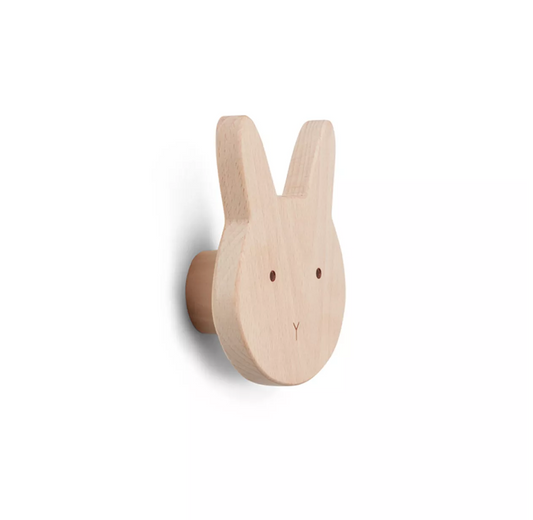 poignée tête de lapin bois meuble enfant