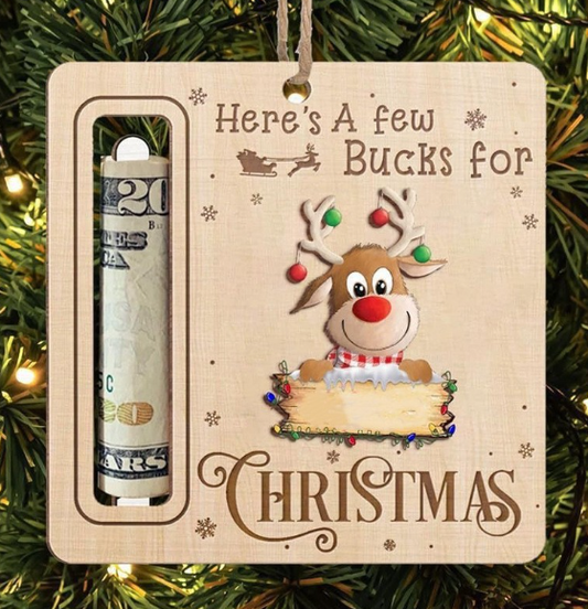 porte-monnaie Noël en bois